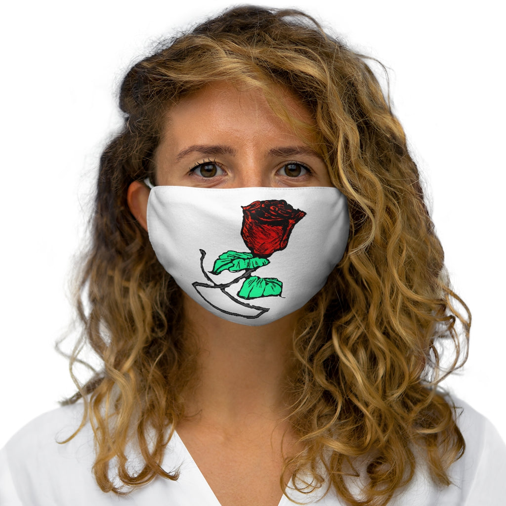 Roses Red.    Snug-Fit Polyester Face Mask